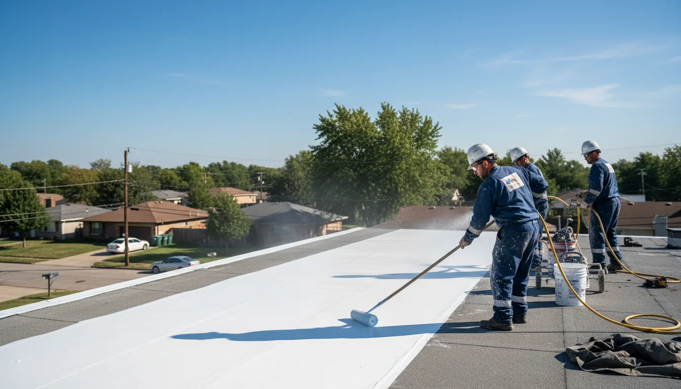 Commercial roof coating in Christoval, TX near me